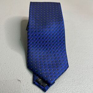 F/X Fusion Blue print silk tie New with tags